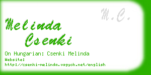 melinda csenki business card